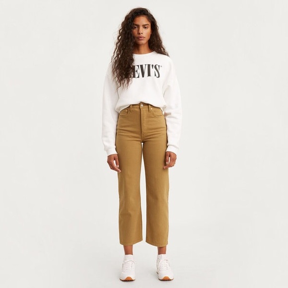 Levis Ribcage Straight One Track Mind 